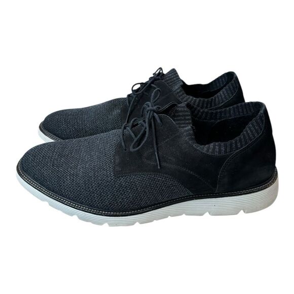 Flag Ltd Men\'s Nappa Glove Charcoal Black Knit Hybrid Lace Up Oxford Shoes 13 main image 6